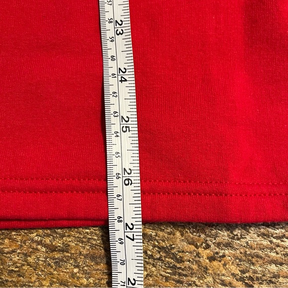 Vintage Top Stitch Morning Sun Christmas Tree Holly Collar Sweatshirt Size M - Picture 8 of 12